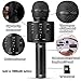 Wireless Bluetooth Karaoke Microphone Portable Handheld Mic Speaker 3-in-1 for All Smartphones Gifts Black