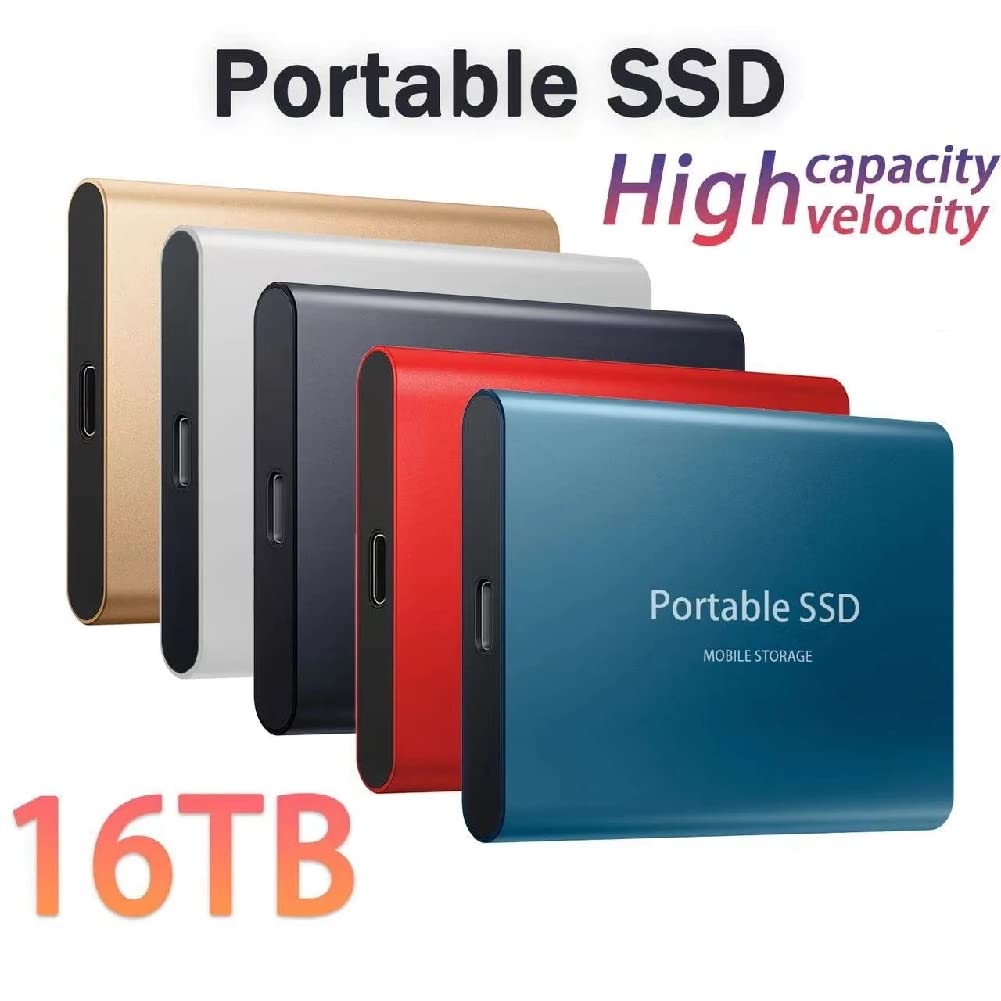 Amazon | ポータブル 8TB 外付けハードドライブ SSD - USB 3.1 99%のPC