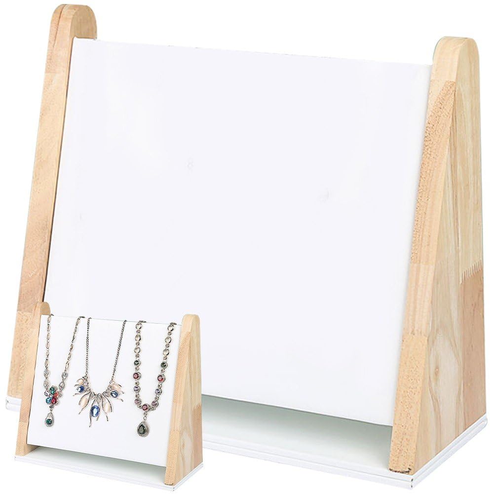 Vitrines pour maison avec le présentoir à bijoux en bois biseauté de la marque Sanfly