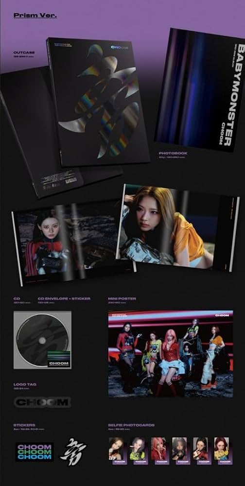 Amazon.com: BABY MONSTER CHOOM 3rd Mini Album 3p Set (ASA+ASA+