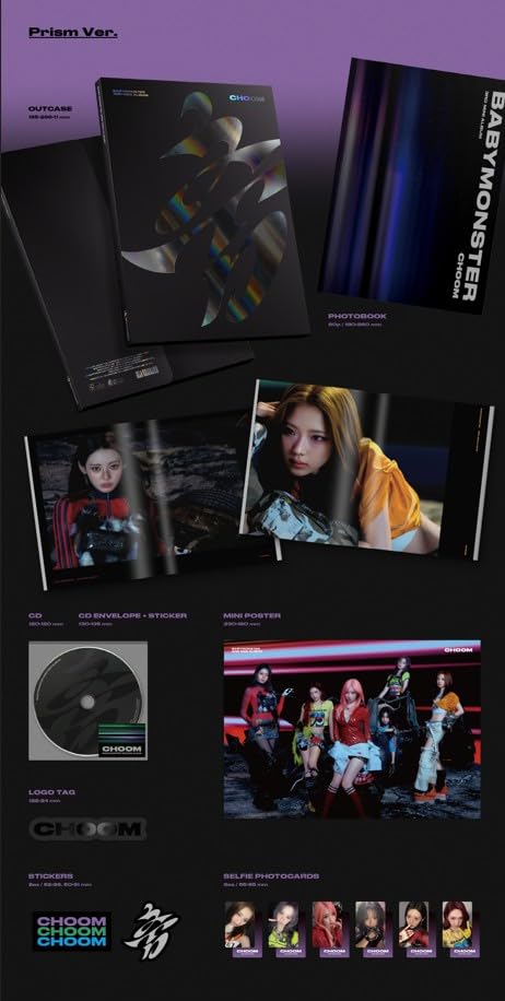 Amazon.com: BABY MONSTER CHOOM 3rd Mini Album 3p Set (ASA+ASA+