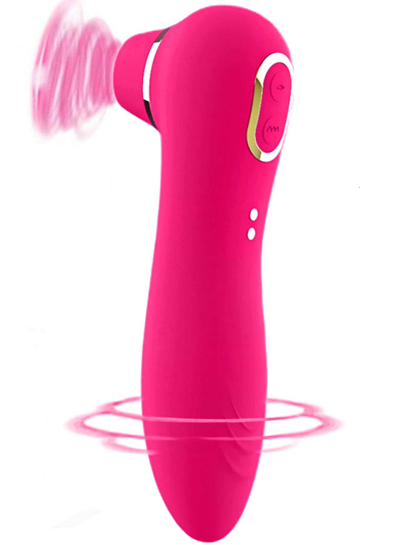 Vibradorador mujer juguetes eróticos juguetes eróticos para pareja sexuales ventosa de clítoris vibrador femenino vibración reciprocante automática modos 9x9x9 carga USB (rojo, 138mm)