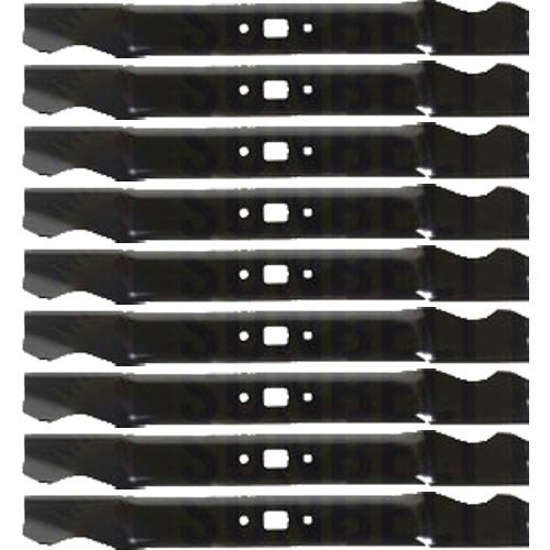 Cuchilla de repuesto para cortacésped XHT, 9 unidades, tamaño mediano, con muescas de elevación para cortacésped MTD/Cub/Cadet/Blanco 942-0740, 20 x