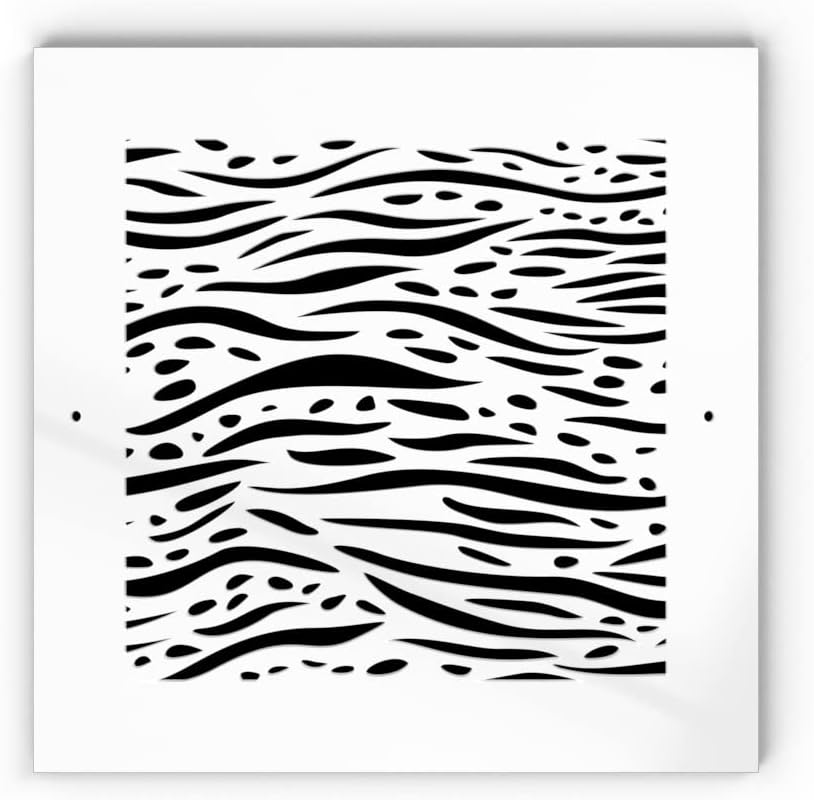 SABA Home Decor, White Air Vent Cover - Acrylic Plexiglass 6 x 8 Duct Opening 8 x 10 Overall Return Grille Decorative Covers for Walls &amp; Ceilings
