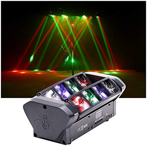 Moving Head Beam DJ Stage Light, Spider DJ Lights DMX512 Sound Activated 2Pcak for Club Disco Family Party Bar DJ Equipment(2-Pack) - Thumbnail 5
