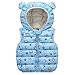 Gilet Inverno per Bambini, Cappotto Senza Maniche Giacche Invernale con Cappuccio Leggero e Impermeabile Outwear Tuta da Neve per Ragazzi Ragazze 2-3 Anni