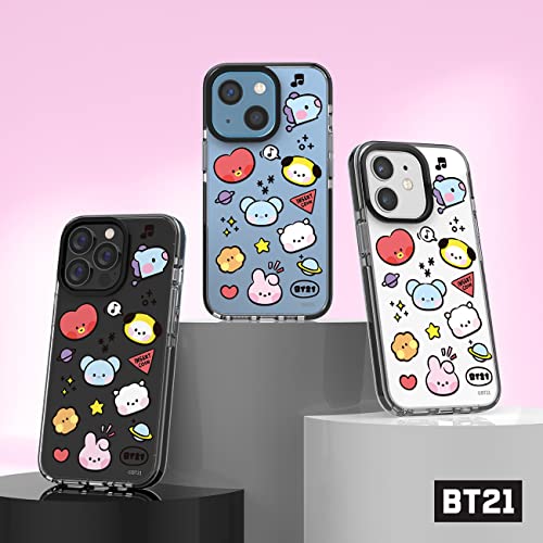 Bt21 Merchandise For Iphone 14 Plus Case Minini Clear Line Tpu Jelly Cover Transparent Slim Bumper Phone Case 6.7 Inch #TOP1