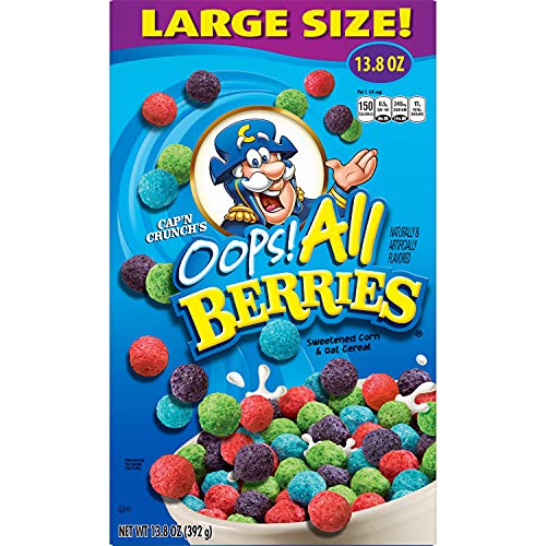 Image of Quaker Cap'n Crunch Cereal, Oops All Berries, 13.8 Oz