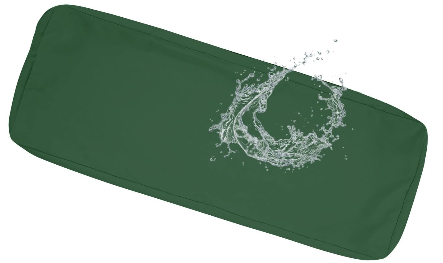 Yekuhe Waterproof Outdoor Seat Cushions Covers for Garden Sofa Chair Set with Zipper, Non-Slip Garden Cushion Cover Replacement for Rattan Furniture in Patios(Green,140x50x8cm)