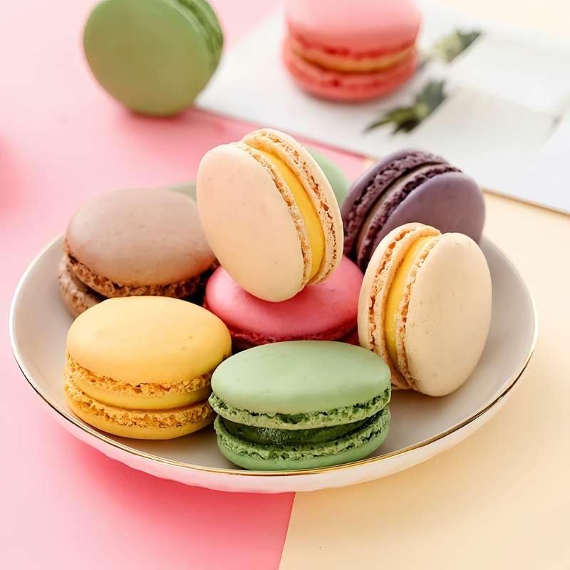Macron French Cookies,Gift Box,Variety of Flavors Cookies Imported,– 42 PCS – French Macarons, Delicious Luxury Gourmet Gift, An Ideal Gift Baked Goods