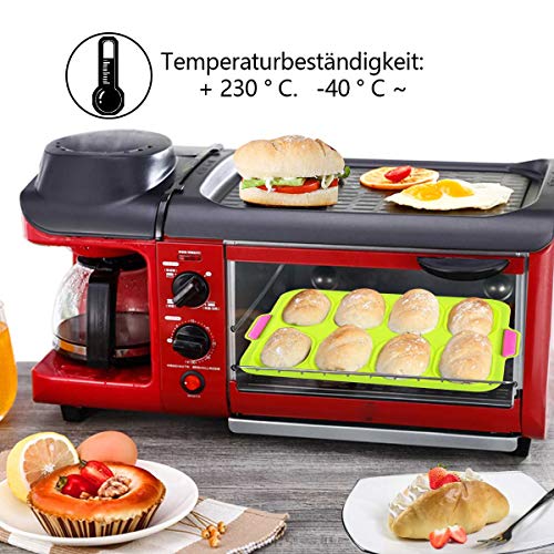 Brötchen Backform aus Silikon für bis zu 8 Brötchen
