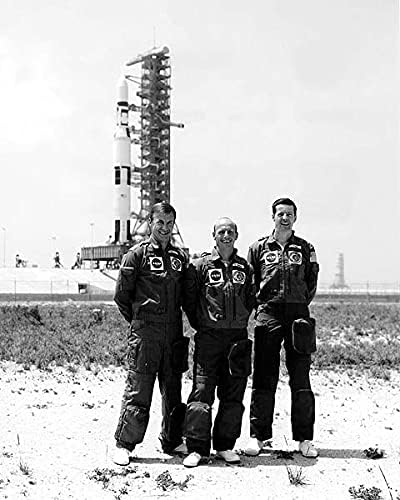 Skylab 2 Prime Crew & Saturn V Rocket 11x14 Photograph Photo Print