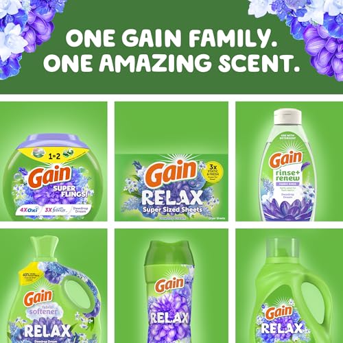 Gain Super Flings Laundry Detergent Pacs, 45 Count, Dewdrop Dream scent, clean and fresh washing detergent laundry soap pacs - image 8