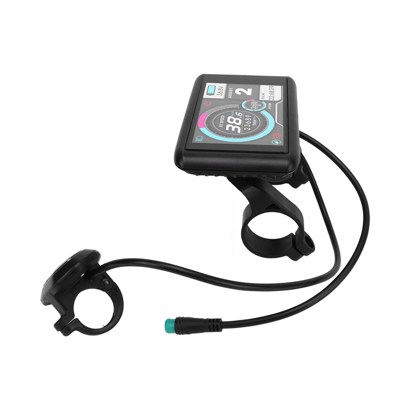 Kolorowy Wyświetlacz Roweru Elektrycznego Wodoodporny Panel ABS z Gniazdem ładowania USB do Hulajnogi Elektrycznej - Wyświetlacz LCD Zapewniający wygodną jazdę na Rowerze - Pasuje do