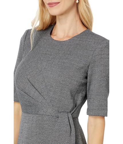 Calvin Klein Women's 3/4 Sleeve Front Knot Sheath3