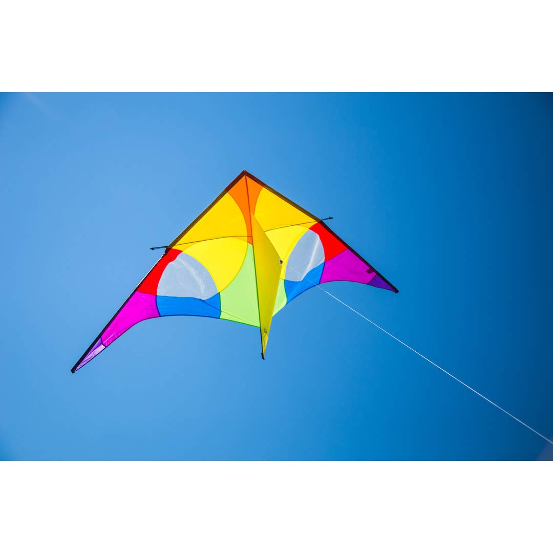 HQ Design - Delta XL ab 2m Flugdrachen Einleiner für Kinder und Erwachsene Drachen zum steigen Lassen wenig Wind, mit oder ohne Polyesterschnur, ab 1 Bft.