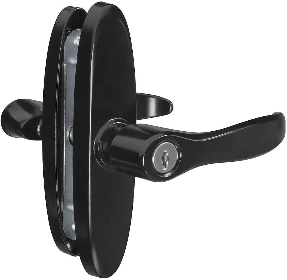 V1332 Decorative Lever Latch for 5/8" to 1-3/8" Thick Door - Black