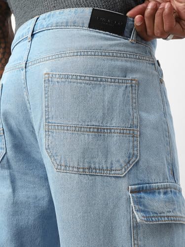 Bewakoof Herren Baggy Fit Jeans, Indigo_654891, 46 – Bild 6