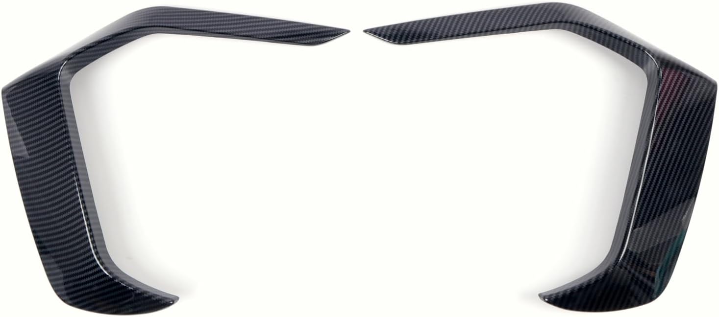 for Ford Mustang 2024-2025 ABS Carbon Fiber Black Front Fog Light Cover Trim 2pcs Car Accessories (Only fit for GT/GT Premium Version)
