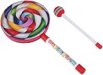 Wooden Paddle Hand Drum Toy Early Music Learning, 6 inch