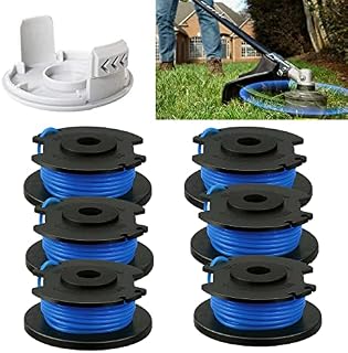 AMSAMOTION 6 Pack String Trimmer Replacement Spool Line 0.065" 18-Volt 24V 40V, Compatible with Ryobi One, Cordless Trimmer Line 11ft