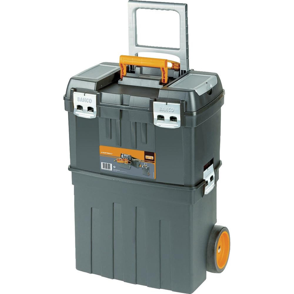 Bahco 4750PTBW47 Heavy Duty Mobile Wheeled Plastic Toolbox Stack