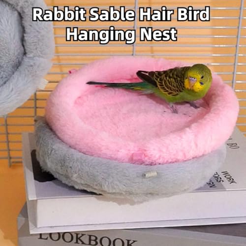 Image of Bird Soft Nest Hanging Hammock Bed Toy for Parrot Parakeet Cockatiel Conure Lovebird Finch Canary Budgie Hamster Rat Gerbils Cage Perch (S)