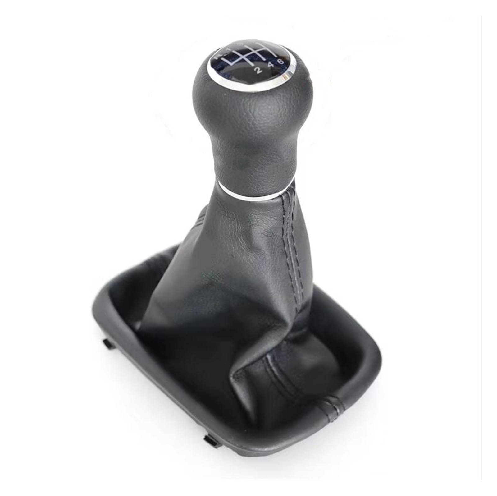 Ppxbfd Leather 6-Speed Shift Gear Lever Knob 4B0711141aj 4B0711141al For A6 C5 1997-2001 Gear Shift Knob Shifter Gearstick Lever Change With Gaiter Boot Cover Car Shift Gear Knob Handle(Leather 6-Speed)
