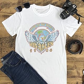 Van Halen 1984 Tour of The World T-shirt pour homme Imprimé graphique - Les Beatles, Paul McCartney, John Lennon, RIngo Starr, George Harrison Van Halen 1984 Tour of The World T-shirt pour homme Imprimé graphique – Image 4