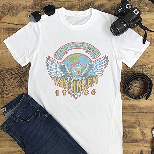 Van Halen 1984 Tour of The World T-shirt pour homme Imprimé graphique - Les Beatles, Paul McCartney, John Lennon, RIngo Starr, George Harrison Van Halen 1984 Tour of The World T-shirt pour homme Imprimé graphique – Image 5