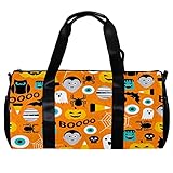 Material: piel de melocotón Bolsa de lona Bolsa de gimnasio Ligero de viaje Deportes Ghost Spider Bat, multicolor, 45x23x23cm/17.7x9x9in, Único