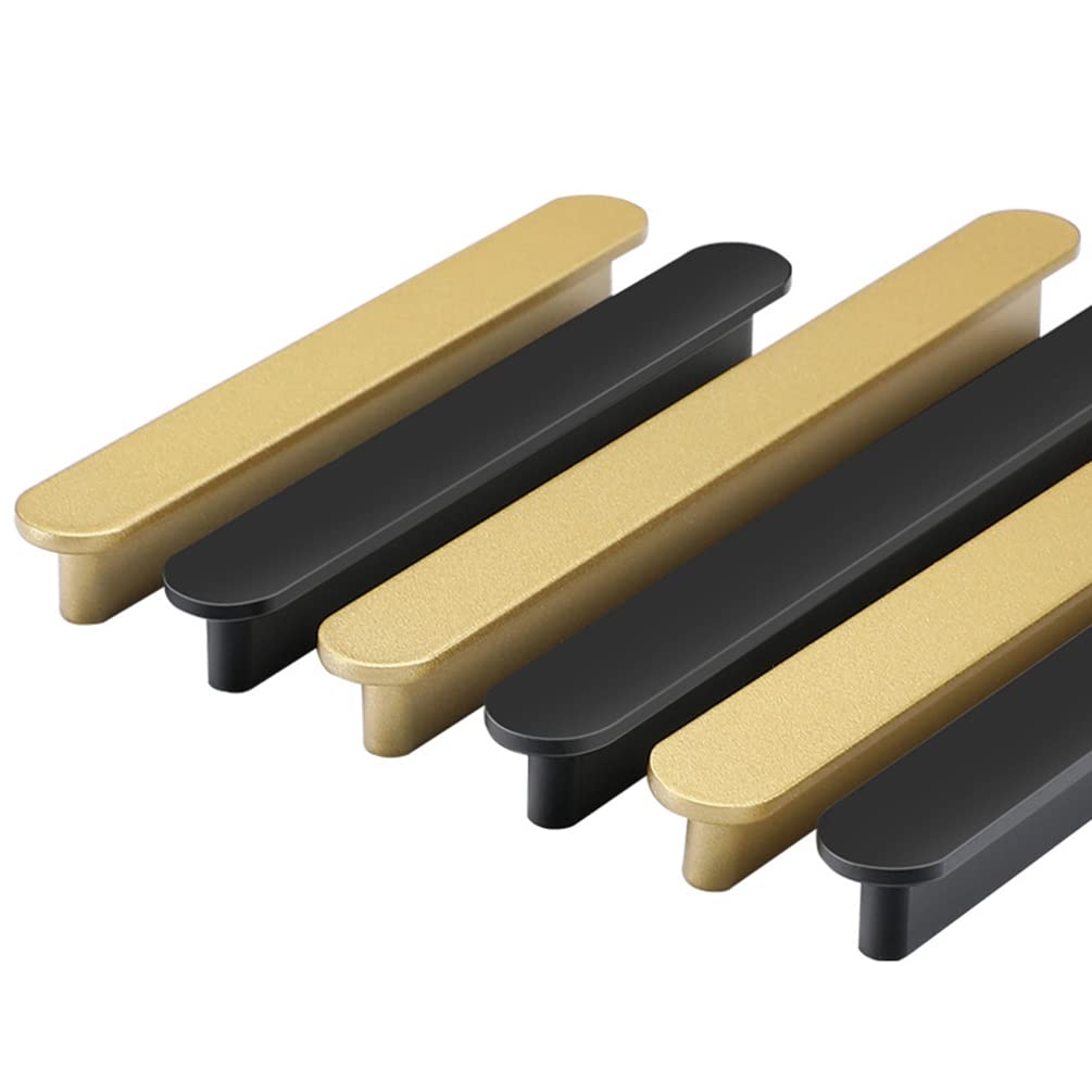 Manija del Cajón Negro, Tiradores para Cajones Modernos, Aluminio Sólido | Superficie Anodizada | Distancia Agujero: 96 - 960 mm Tiradores para Mueble, 2 piezas tiradores de armarios-600mm/23.6in