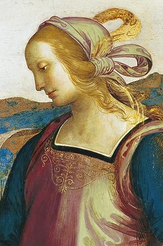 Affiche Sibilla Erythrée de Pietro Perugino impression sur toile pour décoration murale 60x90cm