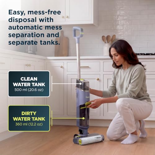 Shark HydroVac Reveal Cordless Vacuum, Mop and Self-Clean, Lilac, WD321 | Cordless Wet and Dry Vacuum and Mop, Edge Cleaning, Self-Clean Cycle, Reveal Lights, Removes Odors, Powerful Suction - image 7