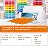 TECKWRAP Glossy Permanent Vinyl Adhesive Vinyl 001 Vinyl Roll for Cutters, Signs, Scrapbooking, DIY Crafting 12" x 20ft, Glossy Orange #2