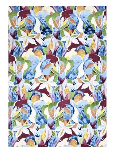 Image of 300 TC Abstract Pattern Cotton Blend Single Bed Bedsheet with 1 Pillow Cover | Wrinkle Free Soft Hypoallergenic | Lightweight Breathable - 60x90 inch
