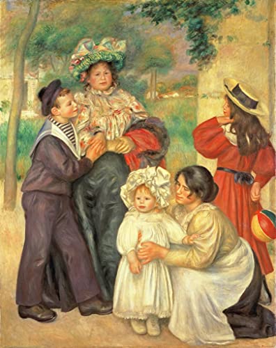 Toile Renoir La famille de l'artiste habille grand mur vide salon moderne