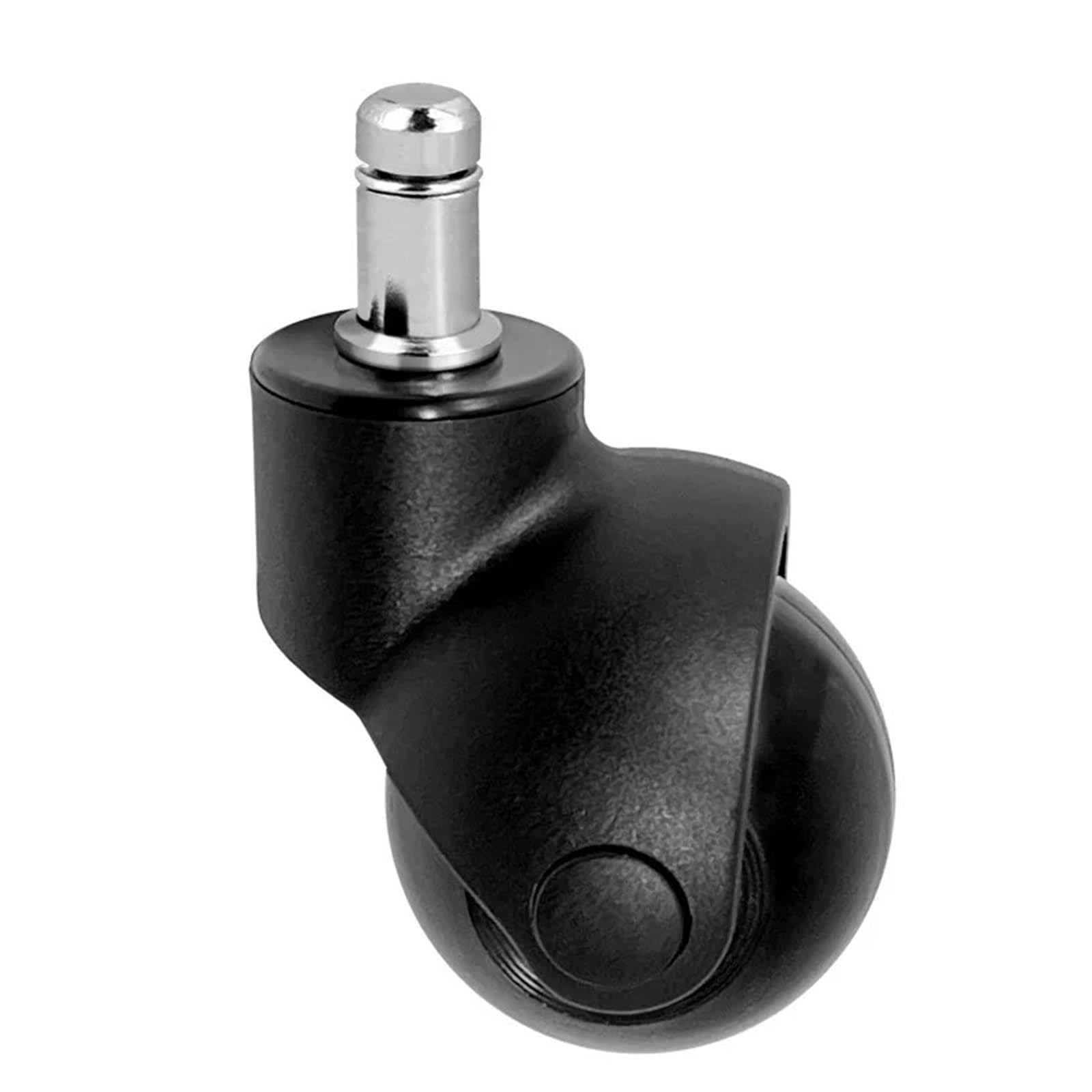 5 pezzi da 2 pollici ruote di ricambio for sedia ufficio, silenziose e scorrevoli, for scrivania, resistenti, universali Per Sedie Da Gaming(Black)