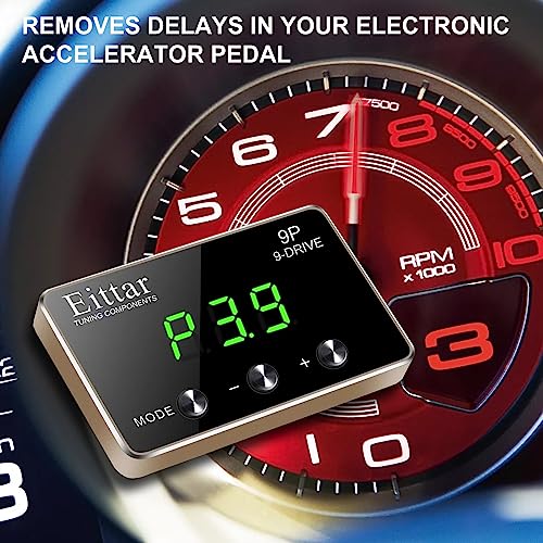9 Drive 9-Mode Throttle Controller Pedal Accelerator Compatible with FORD F150/250/350/450/F550 2011+ï¼MUSTANG 2011+ï¼RANGER 2012+ï¼9F-261