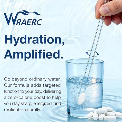 Image of Hydrogen Water Tablets with Magnesium -12 PPM Hydrogen Tablets for Drinking Water Molecular Hydrogen Water H2 Tabs Supplement for Cognitive Cellular Health
