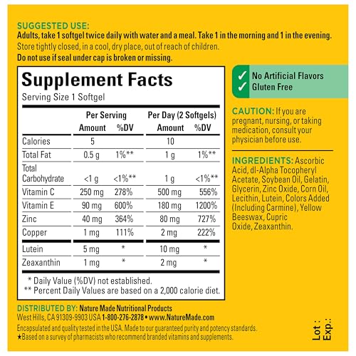 Nature Made Vision AREDS 2 Formula