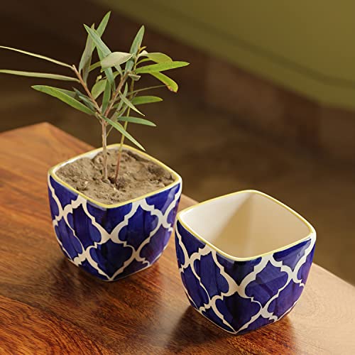 ExclusiveLane Moroccon Roots Table Planters for Living Room (Set of 2) Ceramic Flower Pots Ceramic Planters Pot for Home Decoration for Indoor Plants Pots for Plants Planter Pot,Multicolor (B07C7CM5TG) Amazon Price History, Amazon Price Tracker