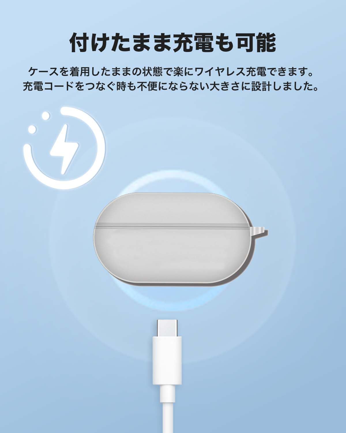 ambie ワイヤレスイヤホン グレー 充電ケース付き ambie AM-TW01 充電ケースのみ USED美品 ワイヤレスイヤホン