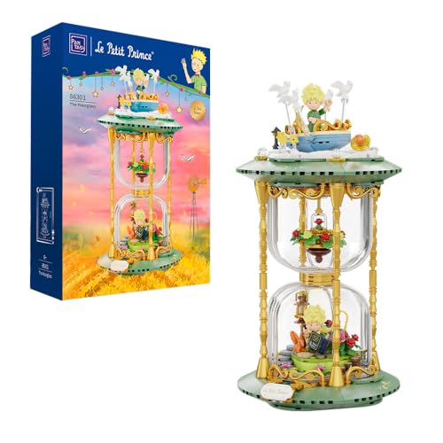 PANTASY El Set de Bloques de Construcción del Reloj de Arena del Pequeño Príncipe, Kit Creativo de Construcción para Adultos y Adolescentes, Modelo Decorativo para el Hogar y la Oficin