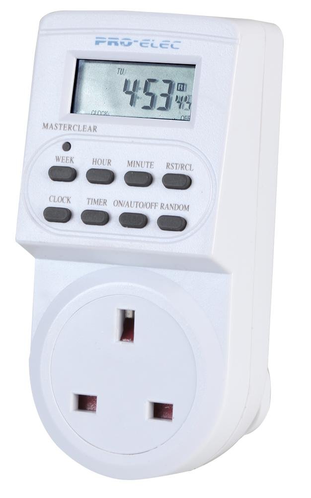 PRO ELEC PEL00411 24 Hour Plug-In Digital Timer