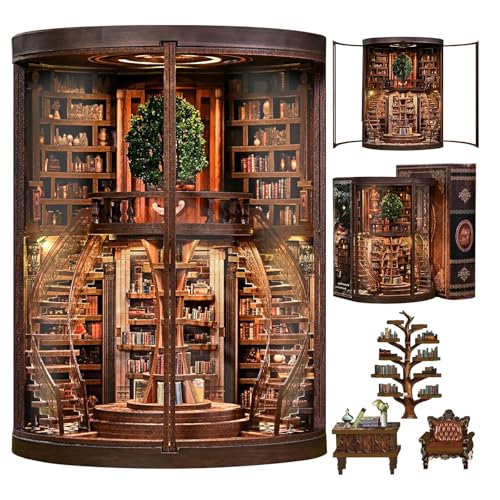 Kit de coin de livre puzzle 3D bois contre l'ennui des adultes