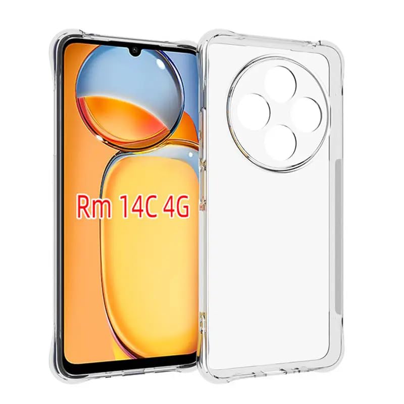 Image of Back Clear Cover case for [Redmi A4 5G] Transparent Boom Back Cover Case for [Redmi A4 5G] TPU BumB - Transparent