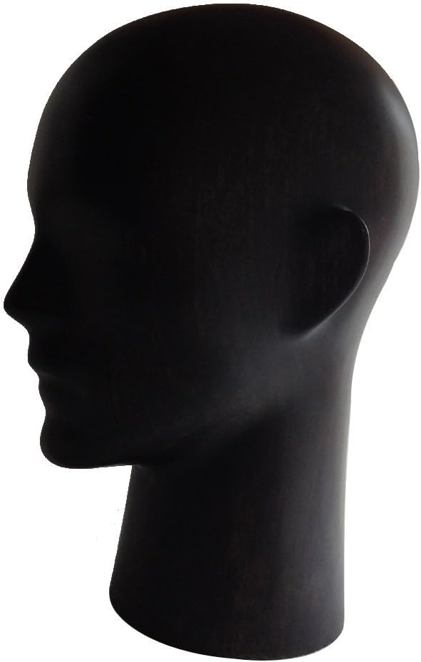 Kukin Wooden mannequin head, Male head models for glasses display (Vintage style)