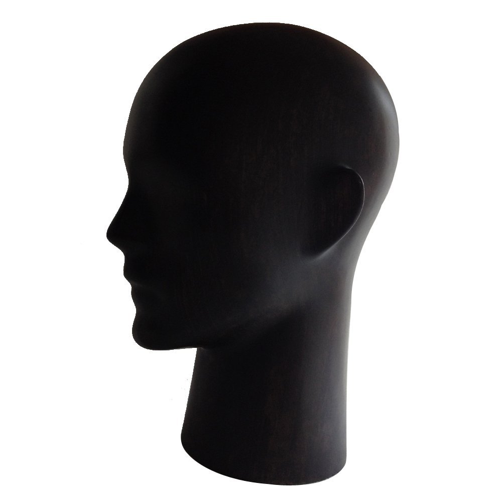 Kukin Wooden mannequin head, Male head models for glasses display (Vintage style)