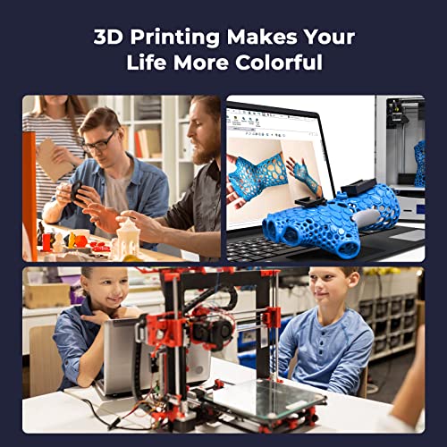 Image of Creality Hyper PLA Filament 1.75mm 2KG, High-Speed Printing 30-600mm /s, Smooth Extrusion and Stable Printing, Low Stringing, 3D Printer Filament,+ /- 0.03mm Accuracy (Black+Black)